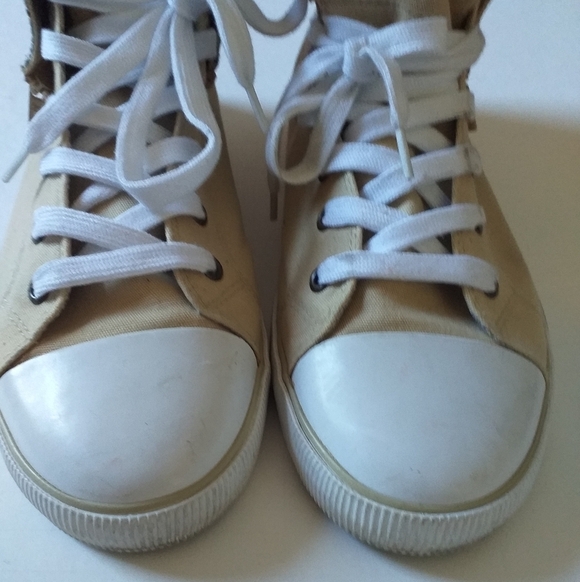 - Levis canvas high top sneakers  mens size 10 - Picture 4 of 10